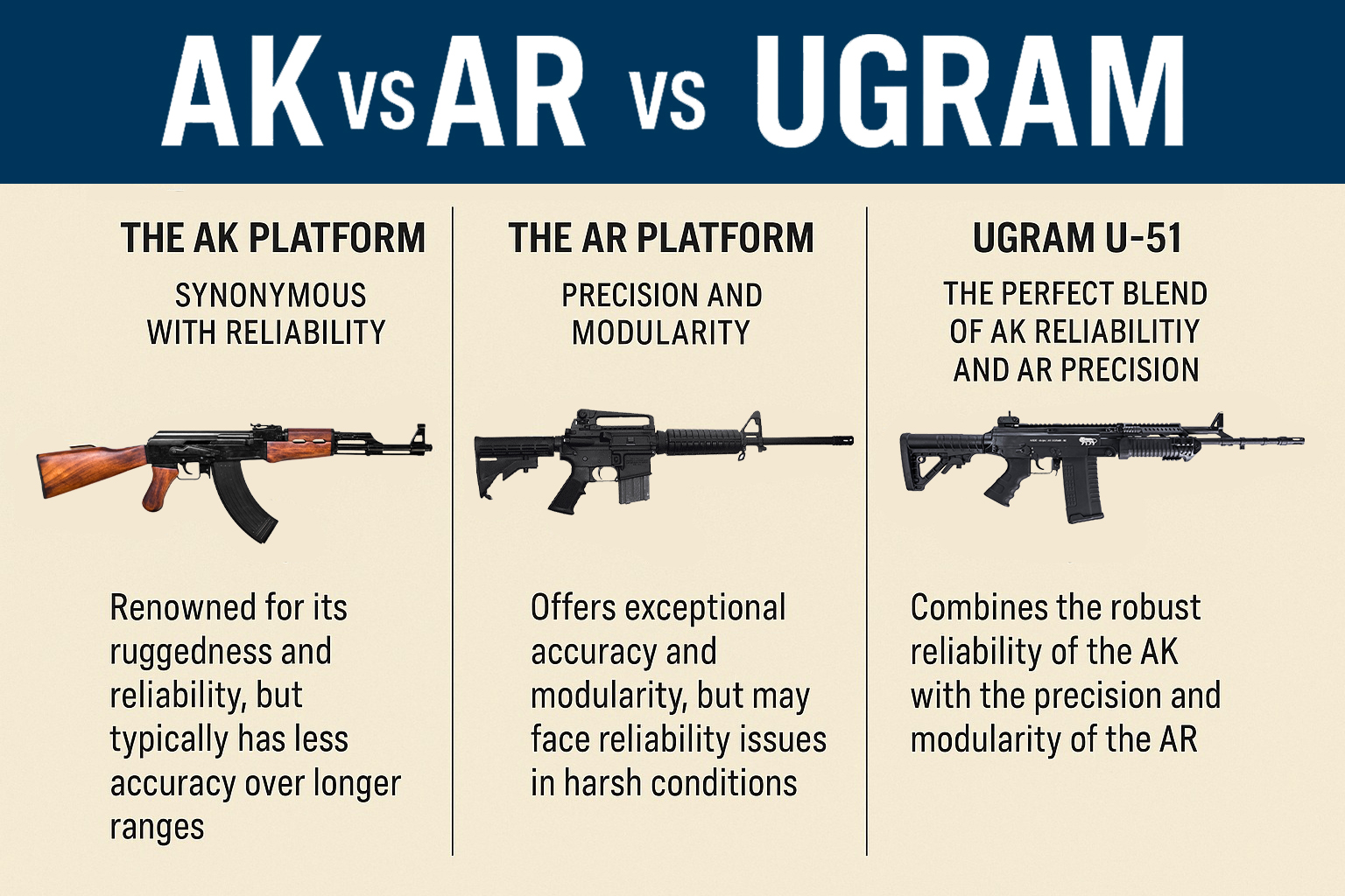 Ugram Rifle Poop Ugram U-51: Bridging the Gap Between AK Reliability and AR Precision ...